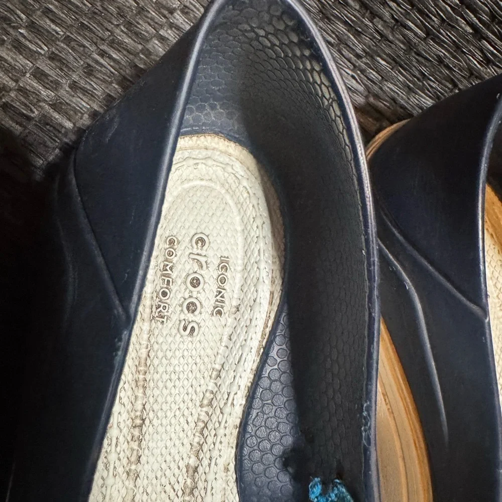 CROCS Kids Navy Slip-On Slippers